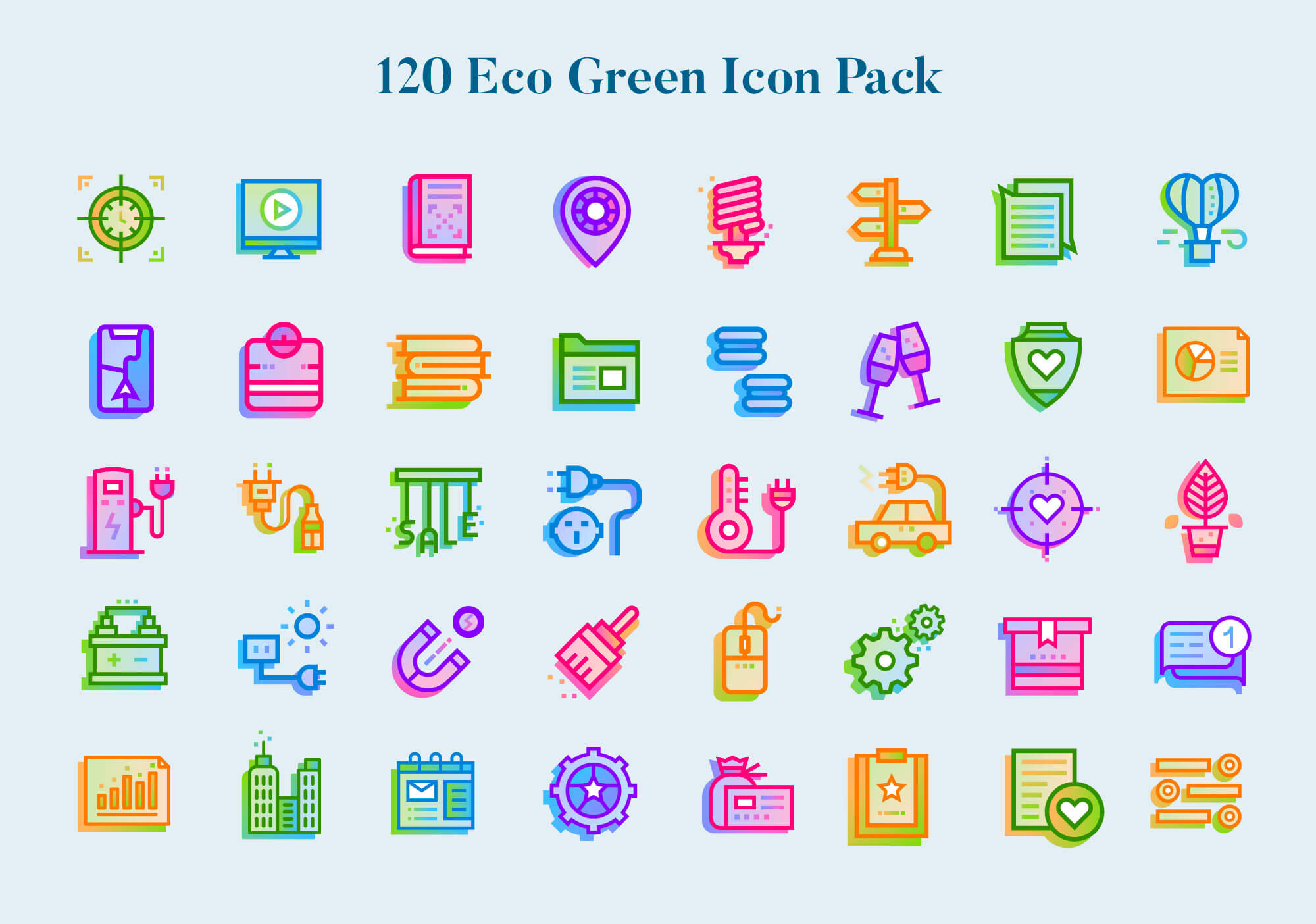 120-gradient-line-icons-for-eco-environment-green-products-by-busy-bear-creative-agency